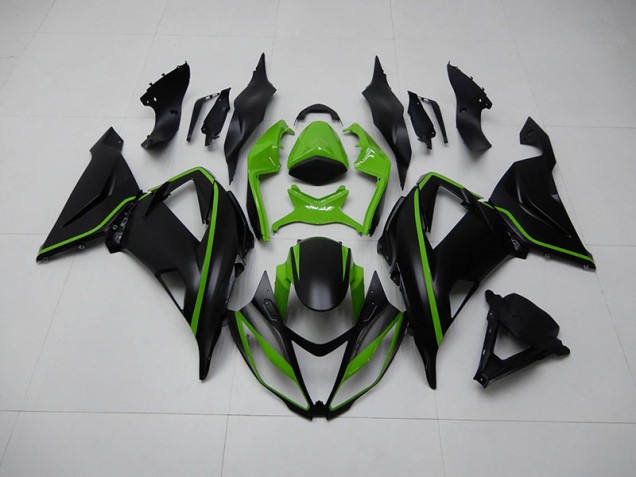 Kit Carenagem Moto Kawasaki ZX6R 2013-2018 - Preto Verde Kit Carenagem Moto Kawasaki ZX6R 2013-2018 - Preto Verde