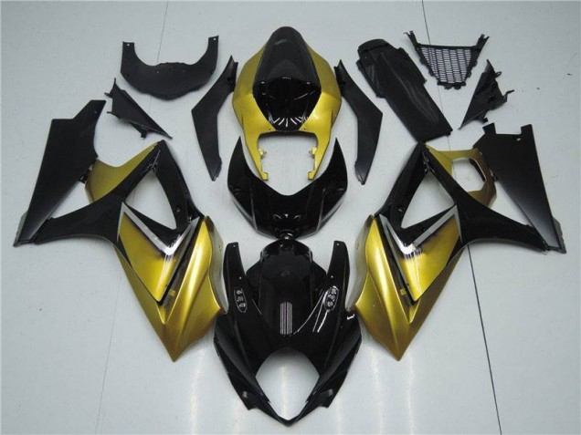 Kit Carenagem Moto Suzuki GSXR 1000 K7 2007-2008 - Ouro Preto Kit Carenagem Moto Suzuki GSXR 1000 K7 2007-2008 - Ouro Preto
