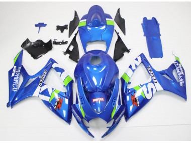 Kit Carenagem Moto Suzuki GSXR 600 / 750 K6 2006-2007 - Azul Branco