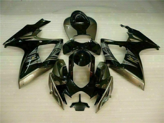 Kit Carenagem Moto Suzuki GSXR 600 / 750 K6 2006-2007 - Preto Cinzento Kit Carenagem Moto Suzuki GSXR 600 / 750 K6 2006-2007 - Preto Cinzento
