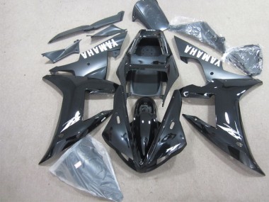 Kit Carenagem Moto Yamaha R1 2002-2003 - Preto Branco