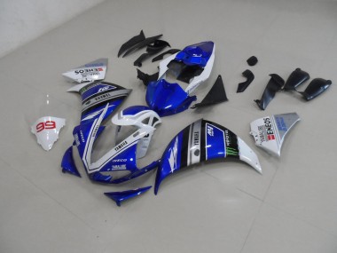 Kit Carenagem Moto Yamaha R1 2009-2011 - Azul Branco