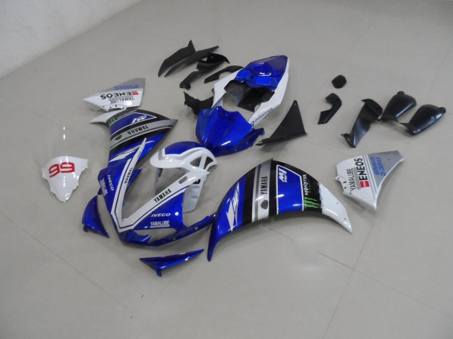 Kit Carenagem Moto Yamaha R1 2009-2011 - Azul Branco