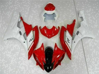 Kit Carenagem Moto Yamaha R6 2006-2007 - Vermelho Branco