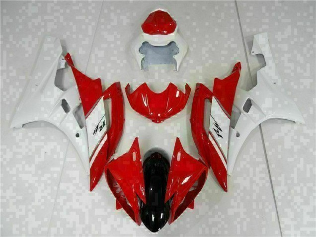 Kit Carenagem Moto Yamaha R6 2006-2007 - Vermelho Branco Kit Carenagem Moto Yamaha R6 2006-2007 - Vermelho Branco