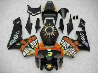 Kit Completo Carenagem Moto Honda CBR 600RR 2005-2006 - Preto