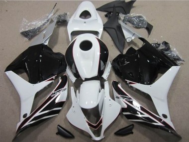 Kit Completo Carenagem Moto Honda CBR 600RR 2009-2012 - Branco Preto