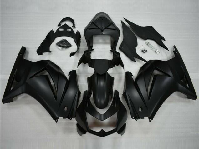 Kit Completo Carenagem Moto Kawasaki EX250 2008-2012 - Preto Fosco
