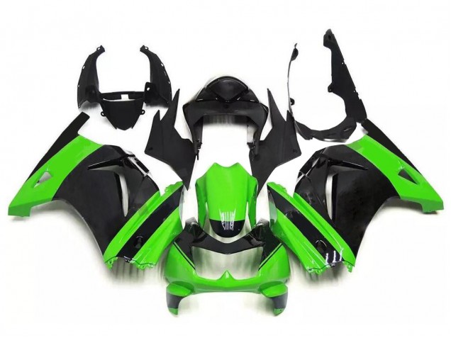 Kit Completo Carenagem Moto Kawasaki EX250 2008-2012 - Verde Preto Kit Completo Carenagem Moto Kawasaki EX250 2008-2012 - Verde Preto