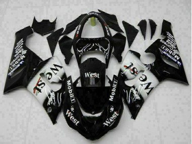 Kit Completo Carenagem Moto Kawasaki ZX6R 2005-2006 - Preto