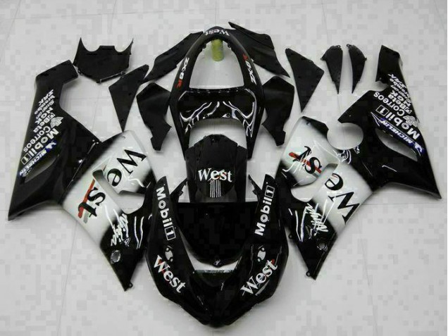 Kit Completo Carenagem Moto Kawasaki ZX6R 2005-2006 - Preto Kit Completo Carenagem Moto Kawasaki ZX6R 2005-2006 - Preto