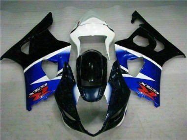 Kit Completo Carenagem Moto Suzuki GSXR 1000 K3 2003-2004 - Preto Azul