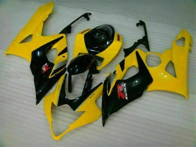 Kit Completo Carenagem Moto Suzuki GSXR 1000 K5 2005-2006 - Amarelo Preto Kit Completo Carenagem Moto Suzuki GSXR 1000 K5 2005-2006 - Amarelo Preto