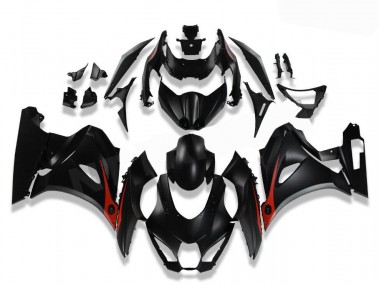 Kit Completo Carenagem Moto Suzuki GSXR 1300 Hayabusa 1996-2007 - Preto Vermelho
