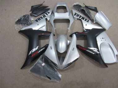 Kit Completo Carenagem Moto Yamaha R1 2002-2003 - Preto Prata