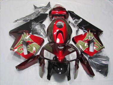 Kits Carenagem Moto Honda CBR 600RR 2005-2006 - Preto Vermelho
