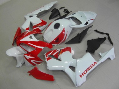Kits Carenagem Moto Honda CBR 600RR 2005-2006 - Vermelho Branco