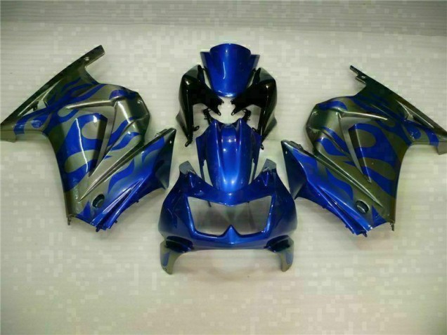 Kits Carenagem Moto Kawasaki EX250 2008-2012 - Azul