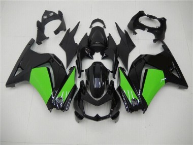 Kits Carenagem Moto Kawasaki EX250 2008-2012 - Preto Verde