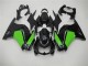 Kits Carenagem Moto Kawasaki EX250 2008-2012 - Preto Verde
