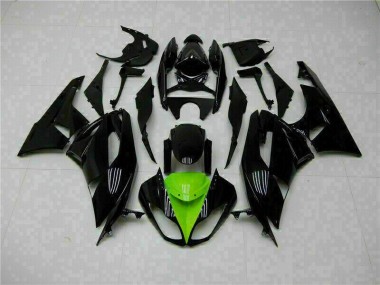 Kits Carenagem Moto Kawasaki ZX6R 2009-2012 - Preto Verde