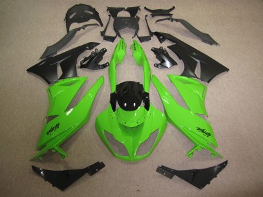 Kits Carenagem Moto Kawasaki ZX6R 2009-2012 - Preto Verde