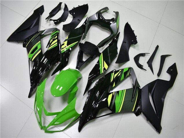 Kits Carenagem Moto Kawasaki ZX6R 2013-2018 - Verde Preto