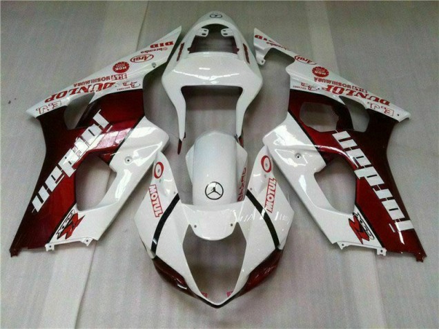 Kits Carenagem Moto Suzuki GSXR 1000 K3 2003-2004 - Vermelho Branco