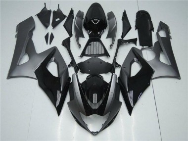 Kits Carenagem Moto Suzuki GSXR 1000 K5 2005-2006 - Cinzento Preto