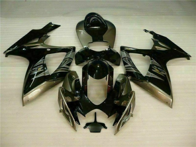 Kits Carenagem Moto Suzuki GSXR 600 / 750 K6 2006-2007 - Preto Cinzento Kits Carenagem Moto Suzuki GSXR 600 / 750 K6 2006-2007 - Preto Cinzento
