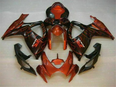 Kits Carenagem Moto Suzuki GSXR 600 / 750 K6 2006-2007 - Vermelho