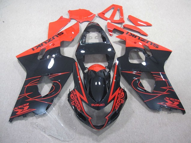 Kits Carenagem Moto Suzuki GSXR 750 K4 2004-2005 - Vermelho Preto Kits Carenagem Moto Suzuki GSXR 750 K4 2004-2005 - Vermelho Preto