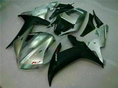 Kits Carenagem Moto Yamaha R1 2002-2003 - Prata Preto