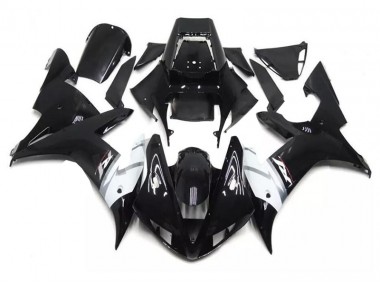 Kits Carenagem Moto Yamaha R1 2002-2003 - Preto Branco