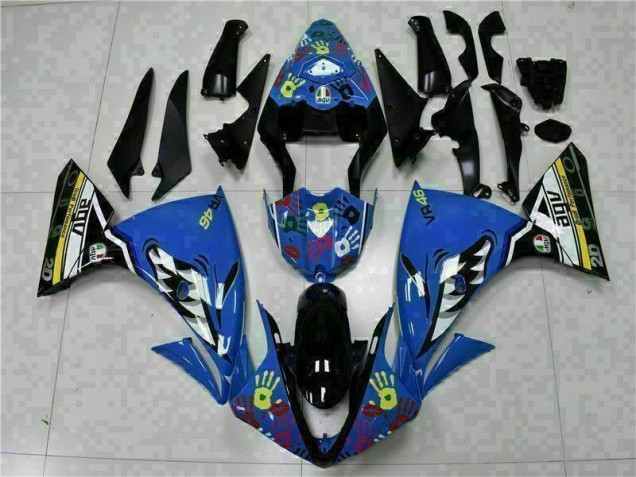 Kits Carenagem Moto Yamaha R1 2009-2011 - Azul