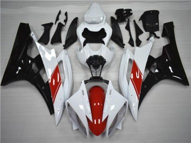 Kits Carenagem Moto Yamaha R6 2006-2007 - Vermelho Branco Preto