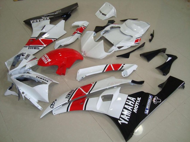 Kits Carenagem Moto Yamaha R6 2006-2007 - Vermelho Branco Preto Kits Carenagem Moto Yamaha R6 2006-2007 - Vermelho Branco Preto