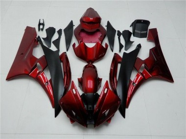Kits Carenagem Moto Yamaha R6 2006-2007 - Vermelho Preto