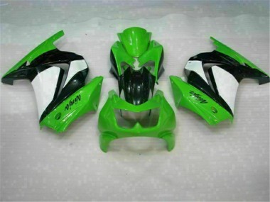 Kits Completo Carenagem Moto Kawasaki EX250 2008-2012 - Verde Preto Ninja
