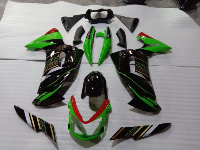 Kits Completo Carenagem Moto Kawasaki EX650 2009-2011 - Verde Preto Kits Completo Carenagem Moto Kawasaki EX650 2009-2011 - Verde Preto