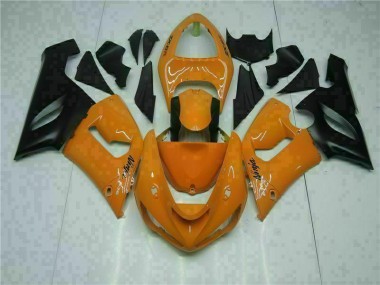 Kits Completo Carenagem Moto Kawasaki ZX6R 2007-2008 - Laranja