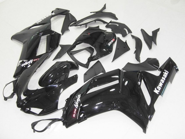 Kits Completo Carenagem Moto Kawasaki ZX6R 2007-2008 - Preto Brilhante Kits Completo Carenagem Moto Kawasaki ZX6R 2007-2008 - Preto Brilhante