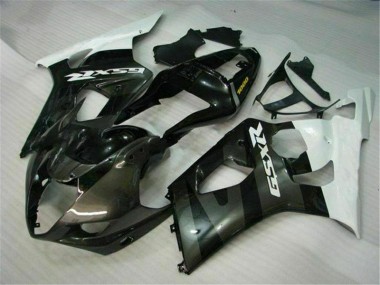 Kits Completo Carenagem Moto Suzuki GSXR 1000 K3 2003-2004 - Branco Preto