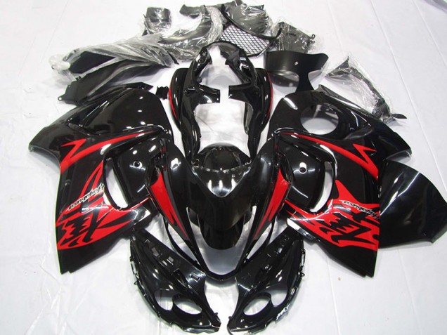 Kits Completo Carenagem Moto Suzuki GSXR 1300 Hayabusa 2008-2019 - Preto Vermelho