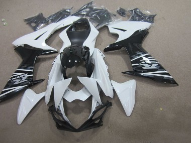 Kits Completo Carenagem Moto Suzuki GSXR 750 K11 2011-2021 - Branco Preto