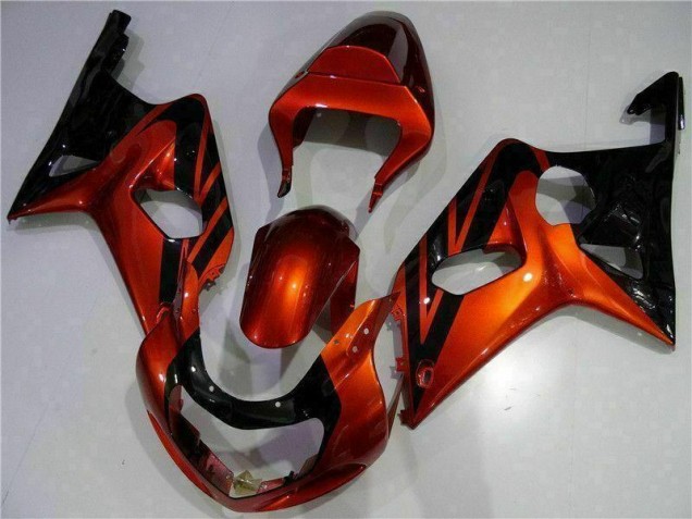 Carenagem Moto Suzuki GSXR 1000 K1 2000-2002 - Laranja Preto Carenagem Moto Suzuki GSXR 1000 K1 2000-2002 - Laranja Preto