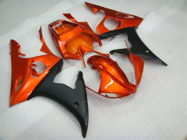 Kits Carenagem Moto Yamaha R6 2003-2005 - Laranja Preto Kits Carenagem Moto Yamaha R6 2003-2005 - Laranja Preto