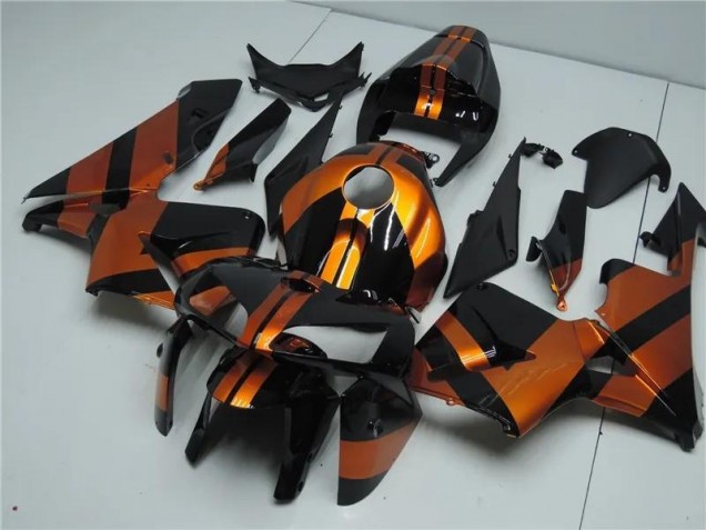 Kit Carenagem Moto Honda CBR 600RR 2005-2006 - Laranja Preto Kit Carenagem Moto Honda CBR 600RR 2005-2006 - Laranja Preto