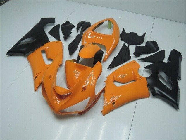 Carenagem Moto Kawasaki ZX6R 2005-2006 - Laranja Preto Carenagem Moto Kawasaki ZX6R 2005-2006 - Laranja Preto