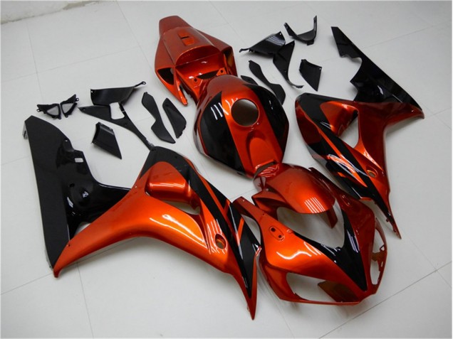 Carenagem Moto Honda CBR 1000RR 2006-2007 - Laranja Preto Carenagem Moto Honda CBR 1000RR 2006-2007 - Laranja Preto